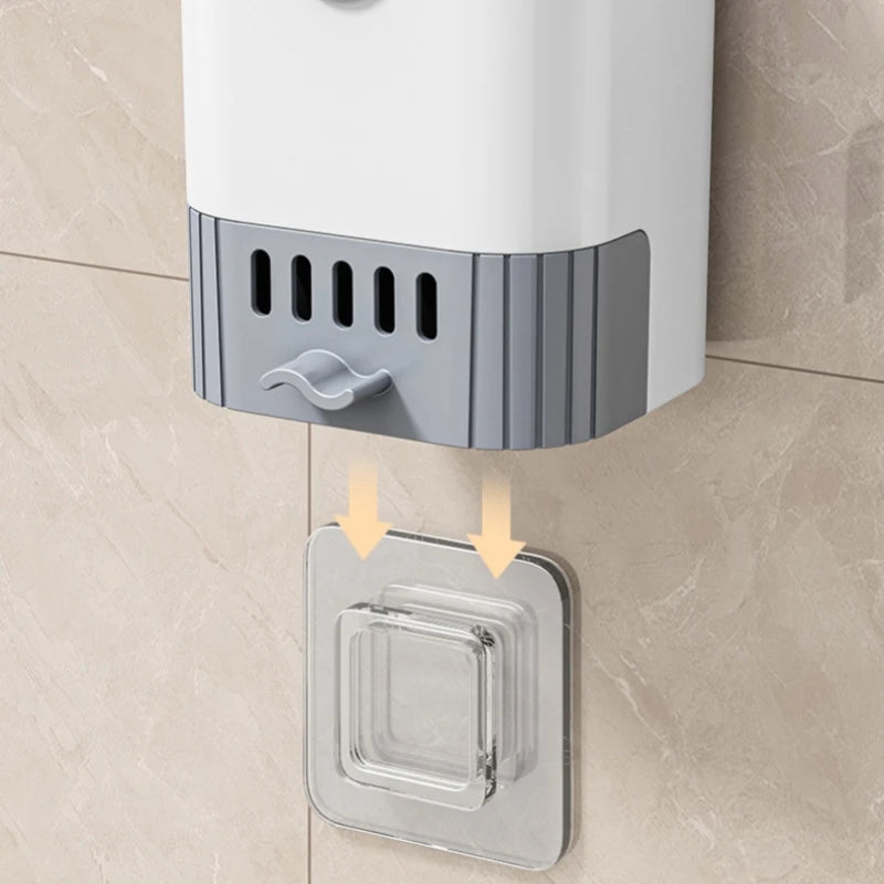 1 Set Toilet Brush With Holder Wall Mounted Long Handle Flexible Toilet Bowl Cleaning Brush Bathroom Cleaning Supplies - Merit Sell