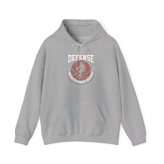 Defense Basketball Hoodie – "Defense What's That Again?" Graphic Pullover - Merit Sell
