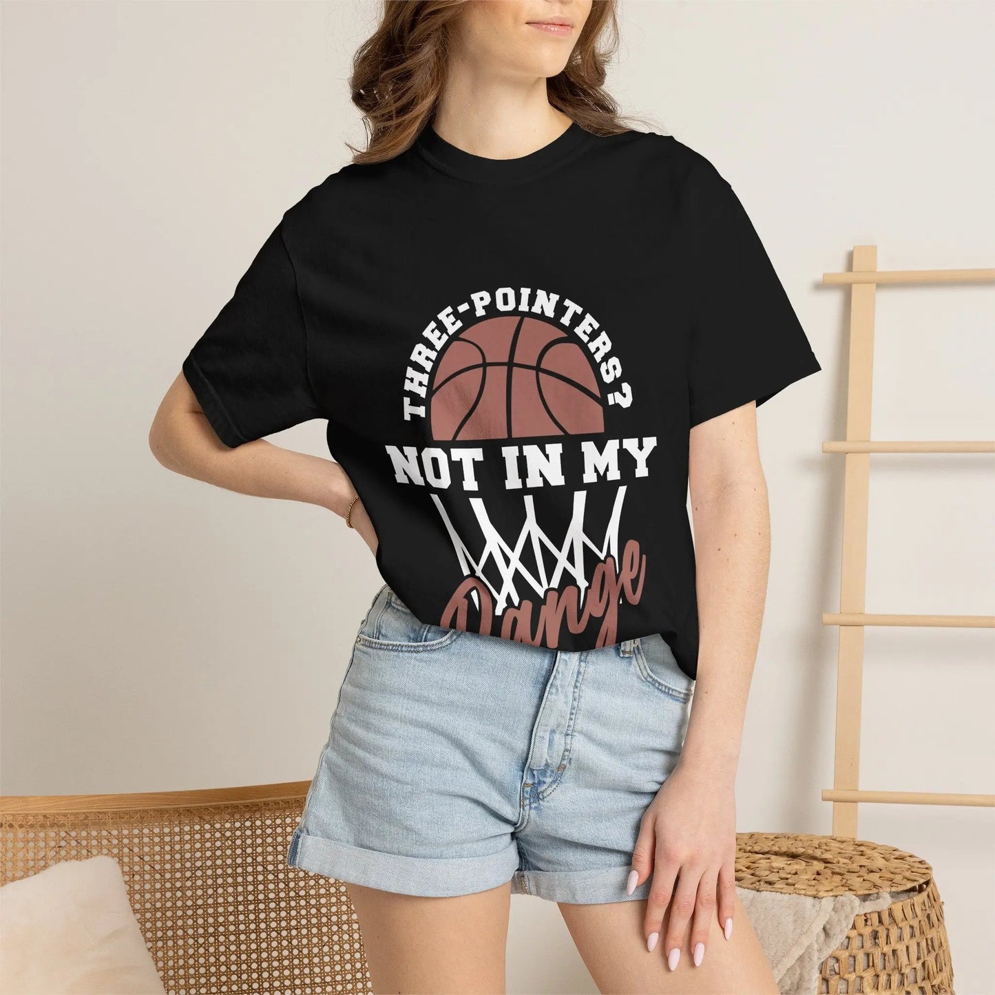 Basketball T-Shirt — "Three-Pointers? Not In My Range" Graphic Tee - Merit Sell