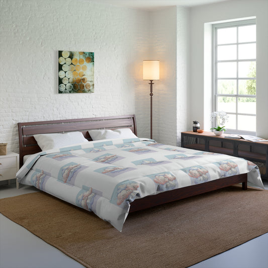 Dreamy Clouds Comforter — Pastel Sky Pattern Bedding