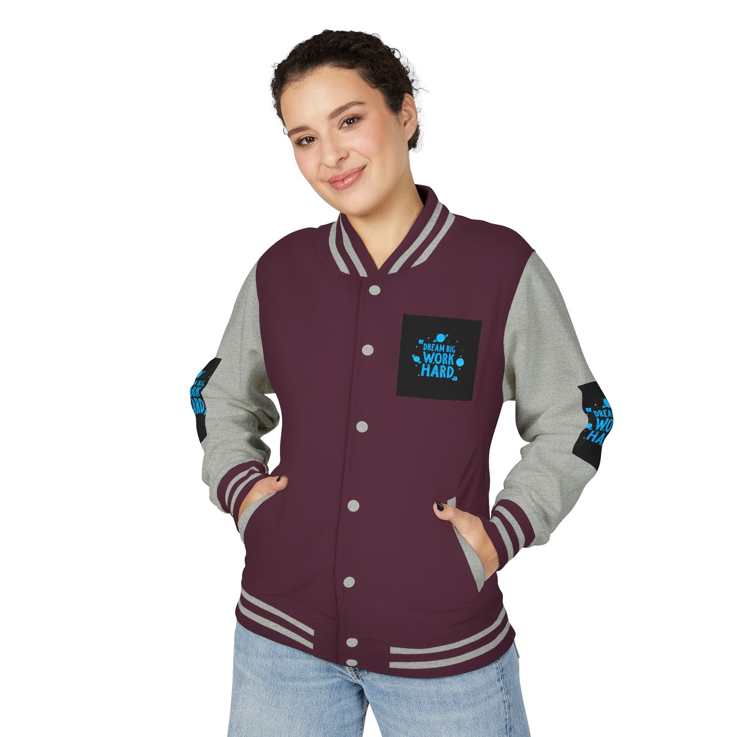 Dream Big Work Hard Letterman Jacket
