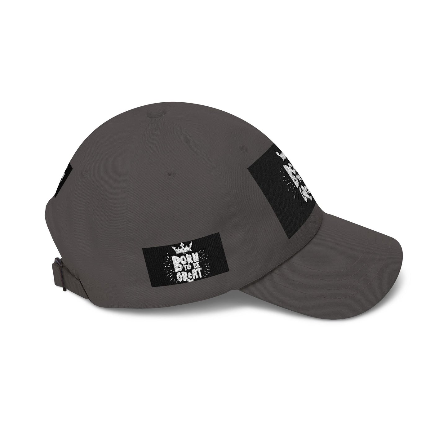 Dad Cap — "Born to Be Great" Crown Baseball Hat