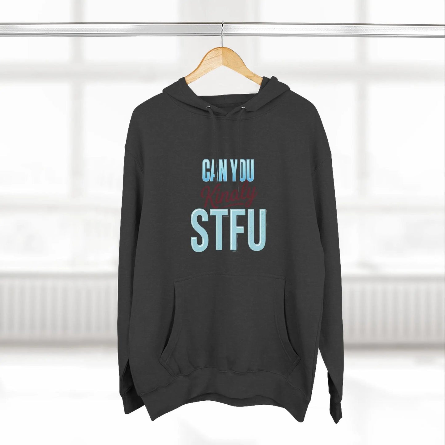 Can You Kindly STFU Hoodie — Funny Football Fan Pullover - Merit Sell