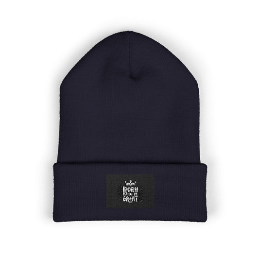Embroidered Owl Cuffed Beanie — Classic Winter Knit Hat