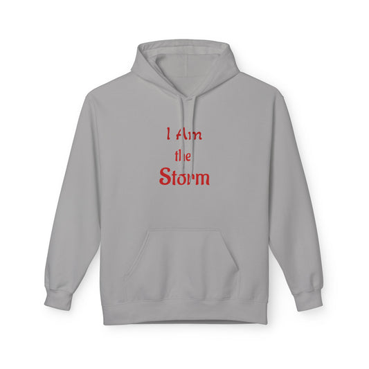 I Am the Storm Hoodie — Red Tornado Graphic Hoodie