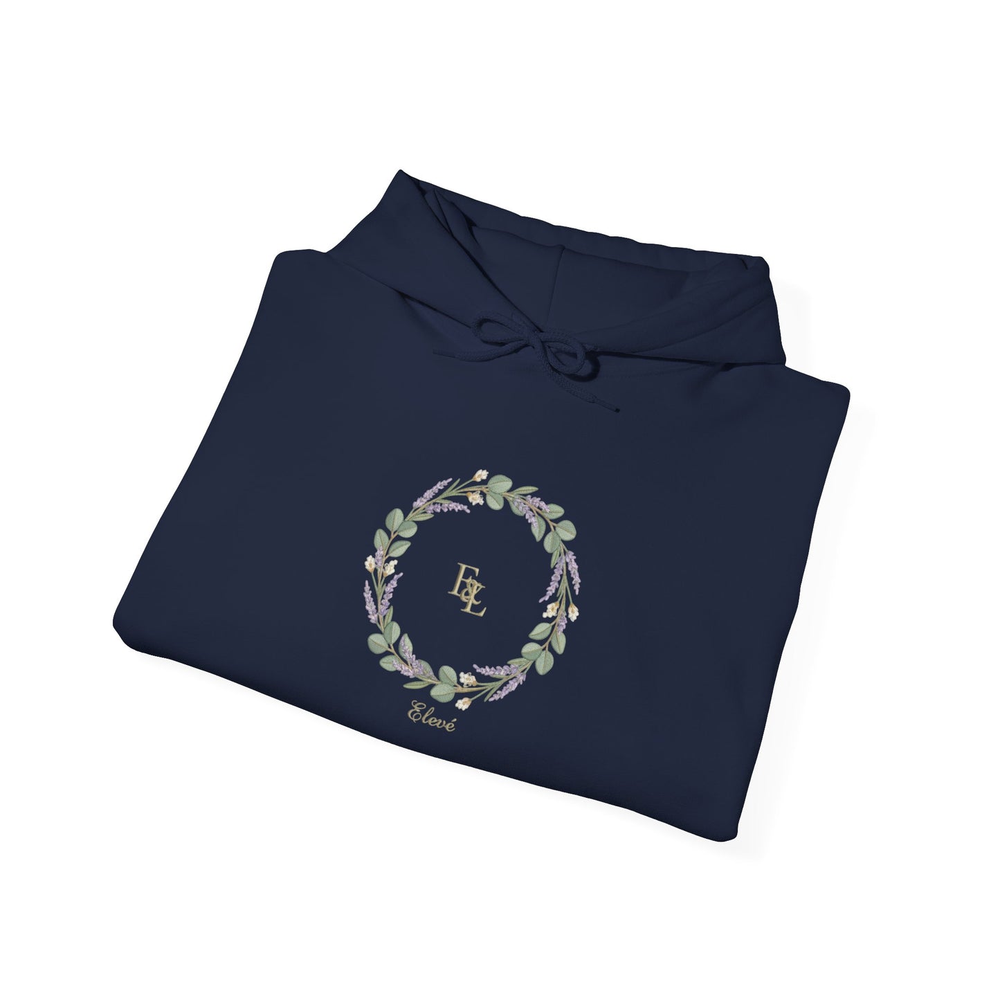 Floral Wreath 'Love' Hoodie — Cozy Botanical Pullover