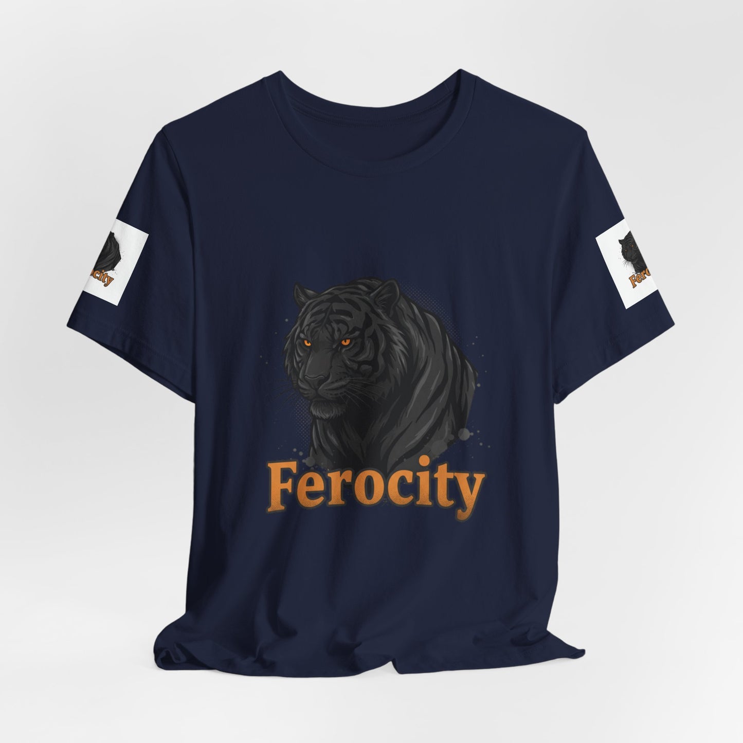 Ferocity Black Panther T‑Shirt – Graphic Tiger Head Tee