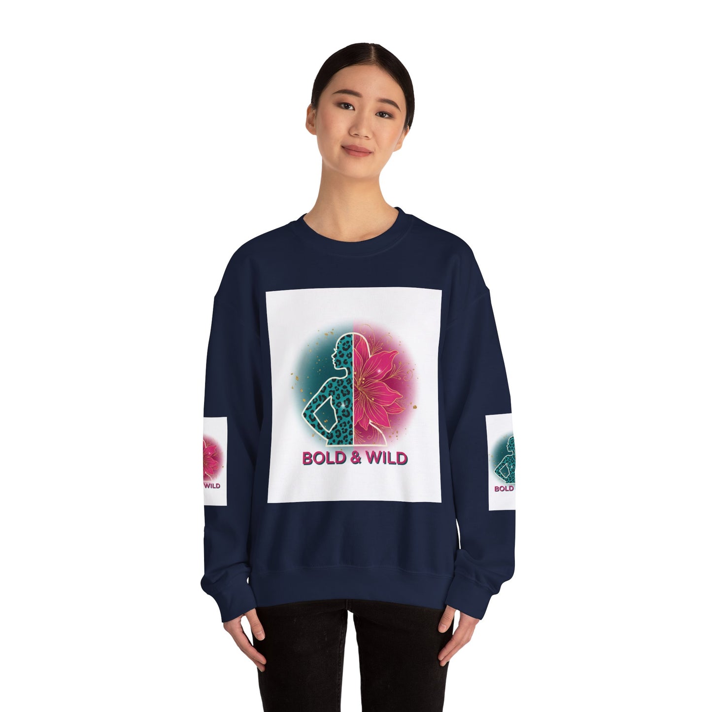 Bold & Wild Sweatshirt — Floral Leopard Graphic Crewneck
