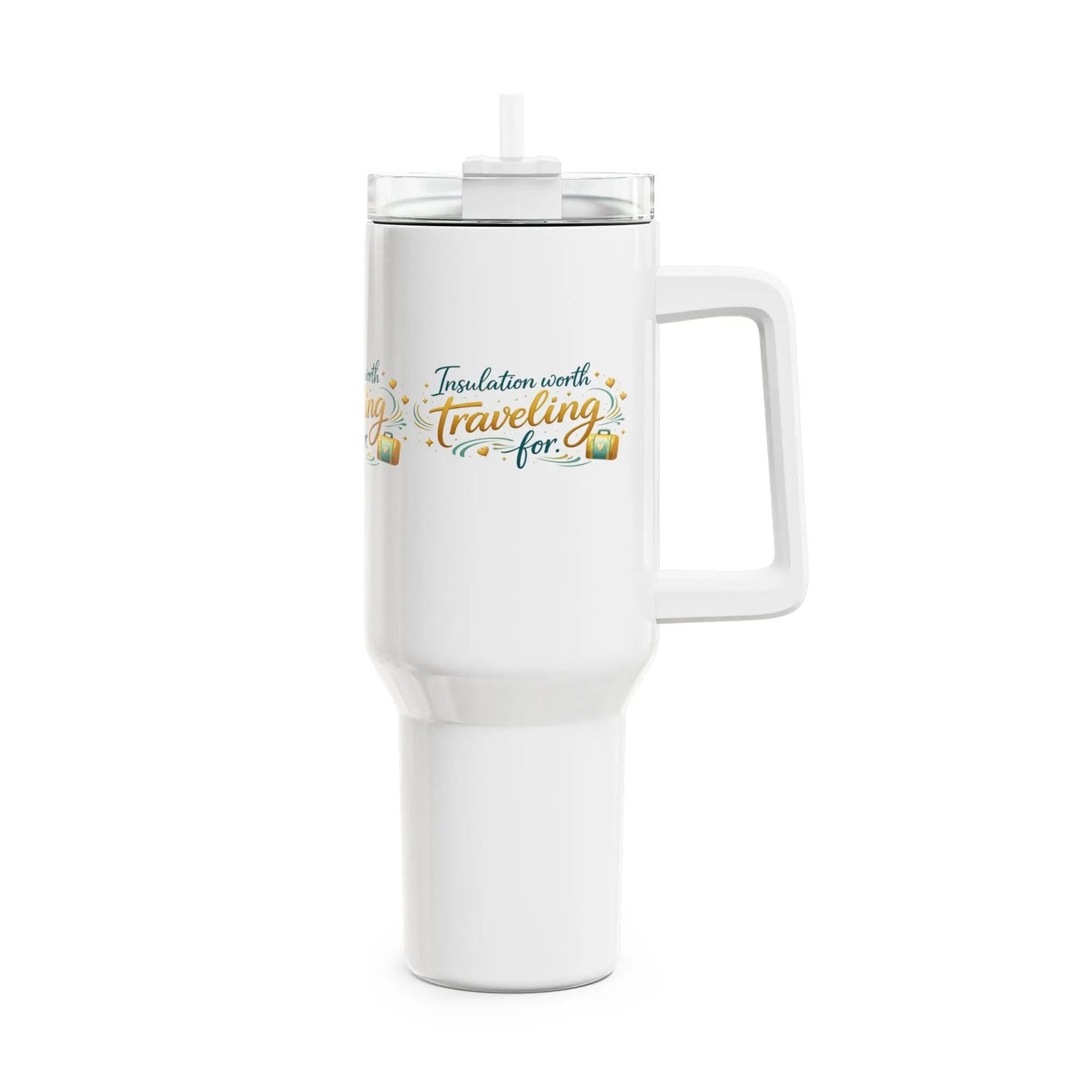 Traveling For Insulation 40oz Tumbler – Floral Adventure Travel Mug