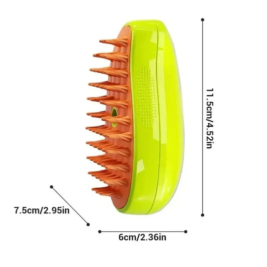 3 in 1 Pet Electric Steam Brush Cat and Dog Cleaning Spray Massage Grooming Comb Retractable Handle Pet Hair Removal BeautyBrush - Merit Sell