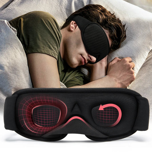 3D Sleeping Mask Block Out Light Sleep Mask For Eyes Soft Sleeping Aid Eye Mask for Travel Eyeshade Night Breathable Slaapmasker - Merit Sell