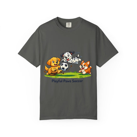 T-Shirt — Playful Paws Soccer Kids Tee - Merit Sell