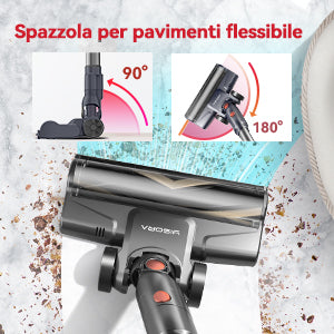 I8 Corded Vacuum Cleaner 23Kpa 600W Stick Vacuum Cleaner With 20ft Line Free-Stand 6 in 1 Handheld Vacuum for Household Cleaning
