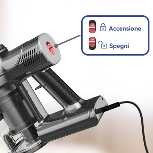 I8 Corded Vacuum Cleaner 23Kpa 600W Stick Vacuum Cleaner With 20ft Line Free-Stand 6 in 1 Handheld Vacuum for Household Cleaning