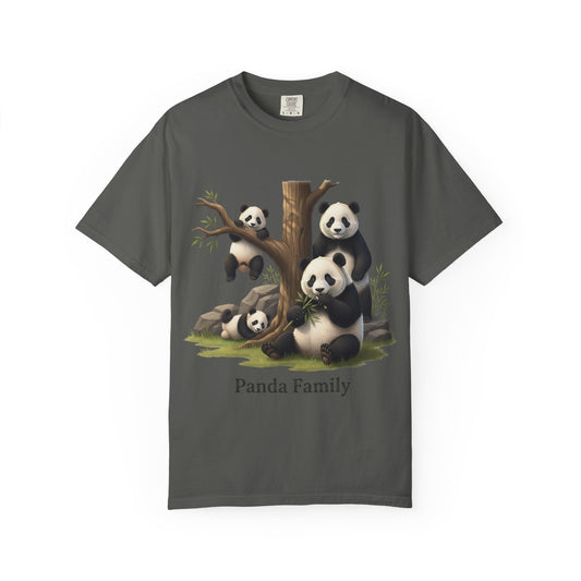 Panda Family T-Shirt — Cute Bamboo Panda Crew Tee