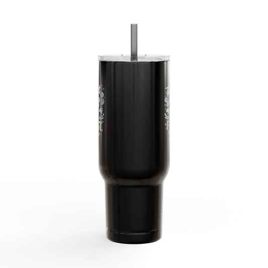 40oz Engraved Tumbler with Lid – “The Last Sip Is Always the First” Insulated Travel Mug