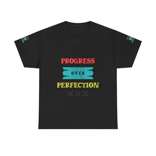 Progress Over Perfection T‑Shirt — Motivational Graphic Tee