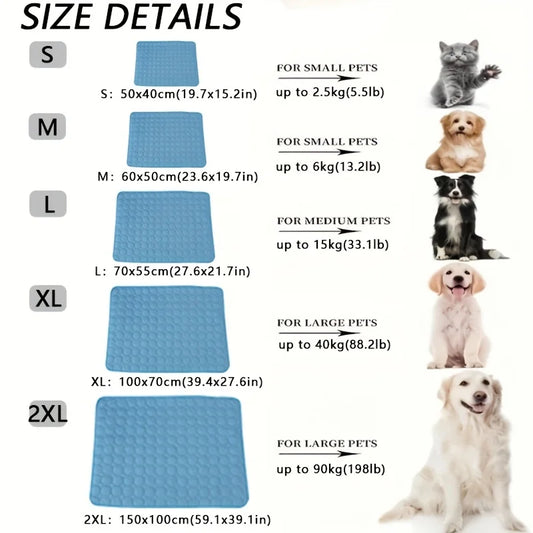 Dog Cooling Mat Summer Pet Cold Bed Extra Large For Small Big Dogs Pet Accessories Cat Durable Blanket Sofa Cat Ice Pad Blanket - Merit Sell