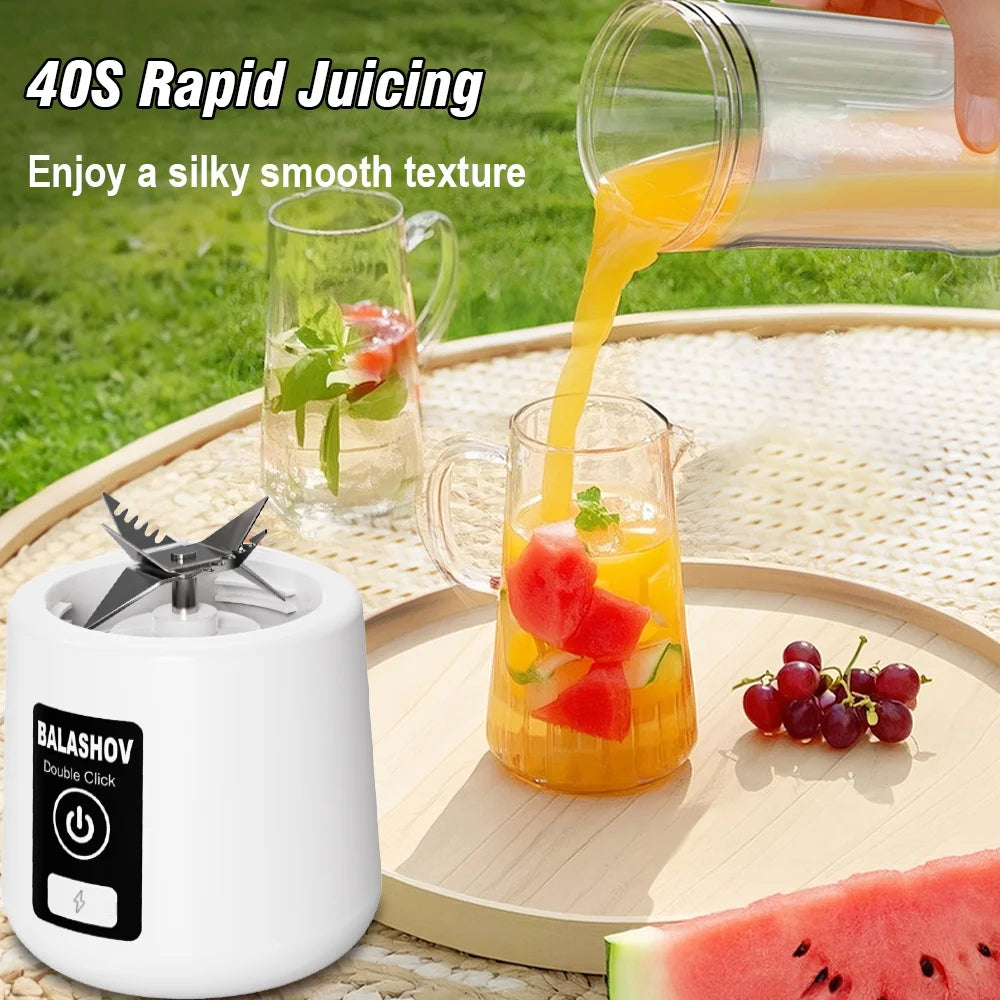 Portable Electric Juicer Mini USB Juicer Machine Shakes Smoothie Blenders Vegetables Fresh Household Juice Extractor 450ml