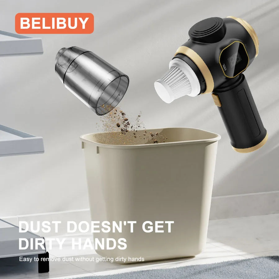 ABS Vacuum Cleaner Home Appliance Car Vacuum Cleaner Wireless Handheld 2in 1 Portable 15000PA Strong Suction Cleaner Vacuum - Merit Sell