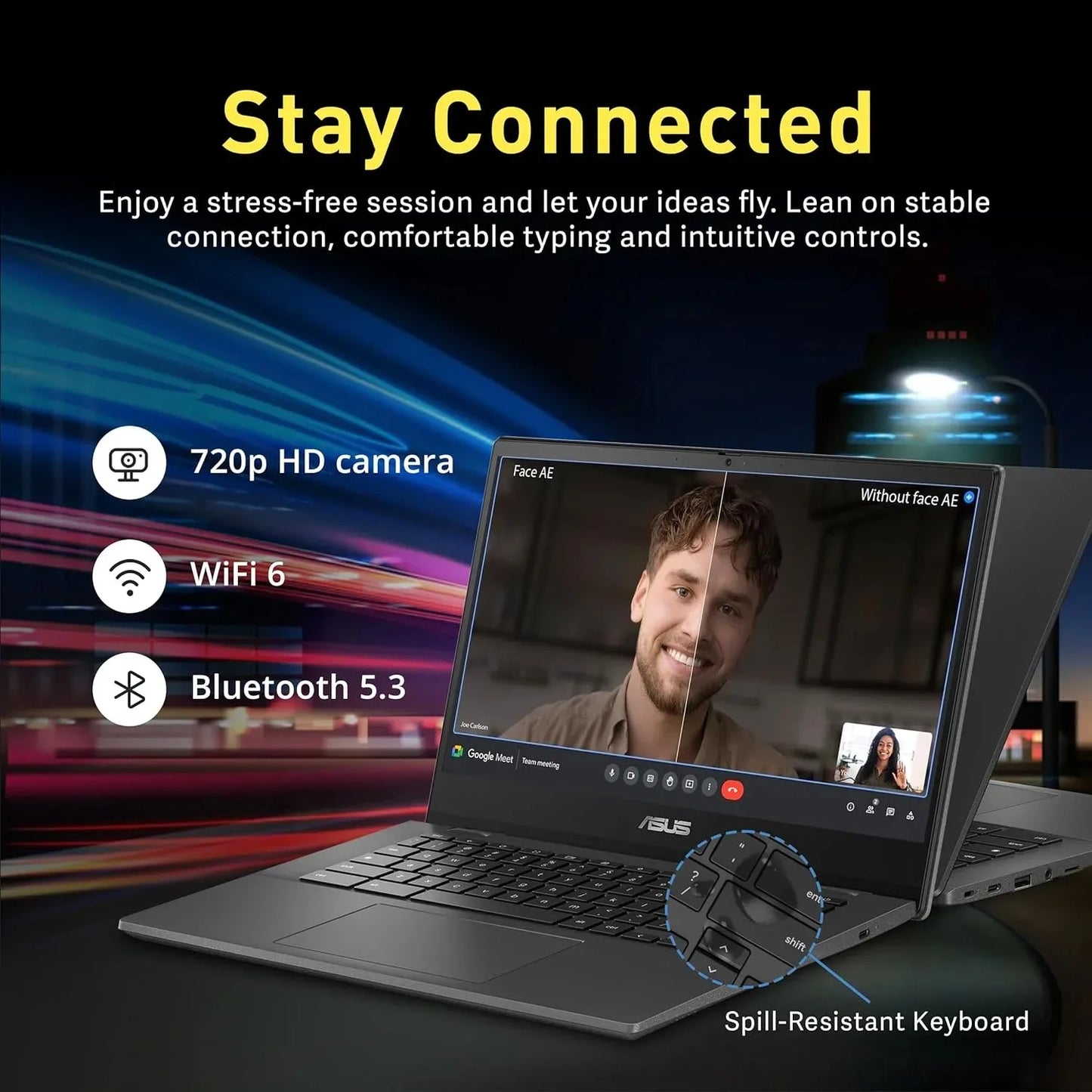 ASUS Chromebook 14" Business Laptop,MediaTek Kompanio 520,4GB RAM,320GB Storage(64GB eMMC+256GB SD Card),Gray,Windows 11 Home - Merit Sell