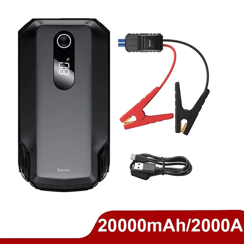 Baseus Car Jump Starter Starting Device 1000A Jumpstarter Auto Buster Emergency Booster 12V Car Jump Start Power Bank 10000mAh - Merit Sell