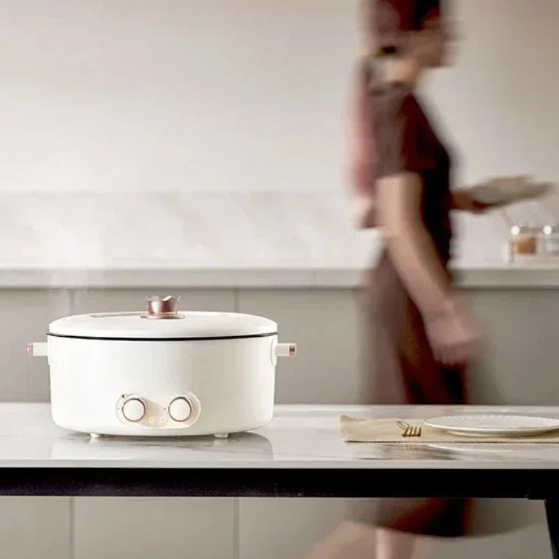 Colorful Mandarin Duck Electric Pot Four-Grid Multi functional Household 6-liter Capacity Integrated Hot Pot Electric Caldron - Merit Sell