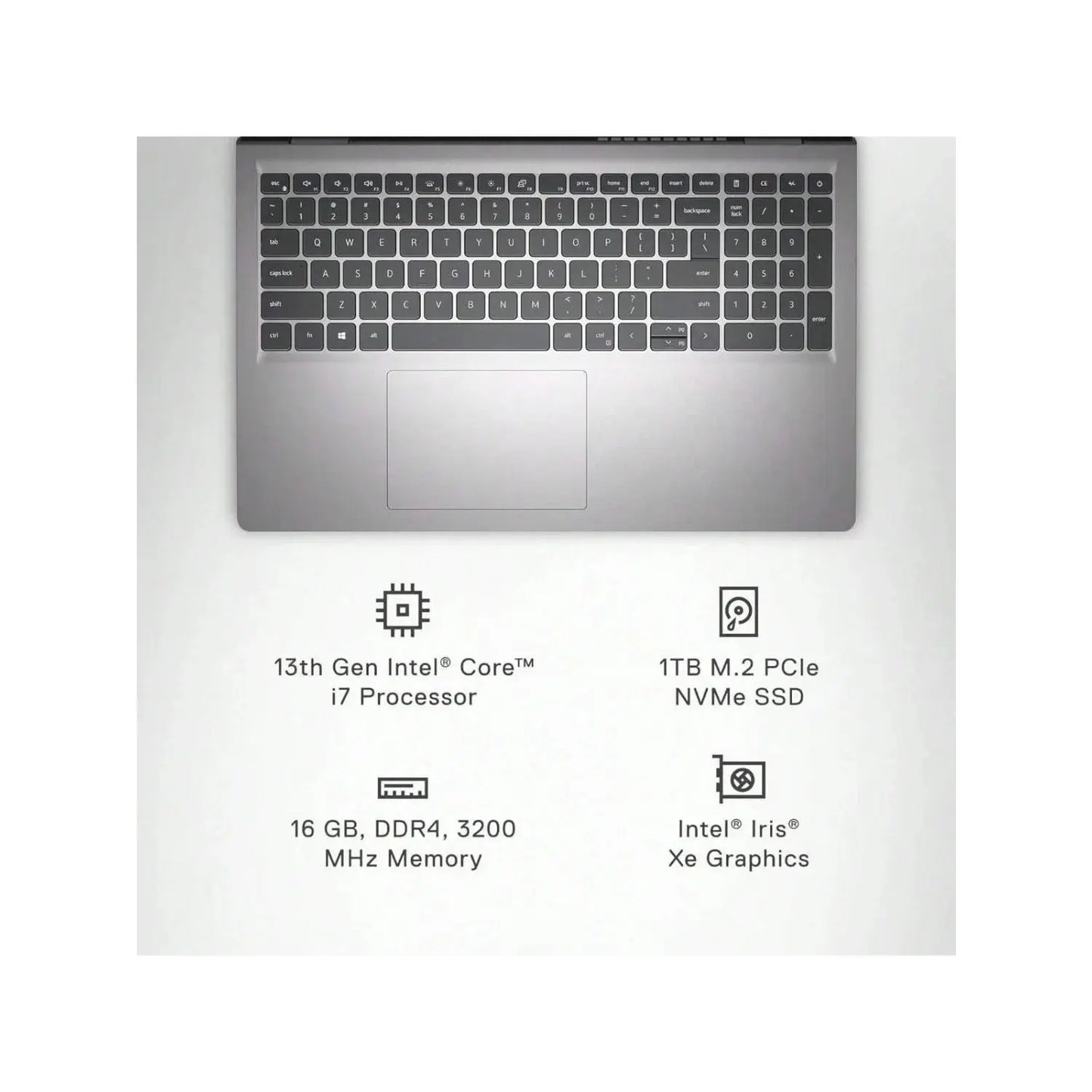 Dell Inspiron 15.6" Business Laptop,Intel Core i7-1355U,64GB RAM,4TB SSD,Windows 11 Home,Platinum Silver - Merit Sell