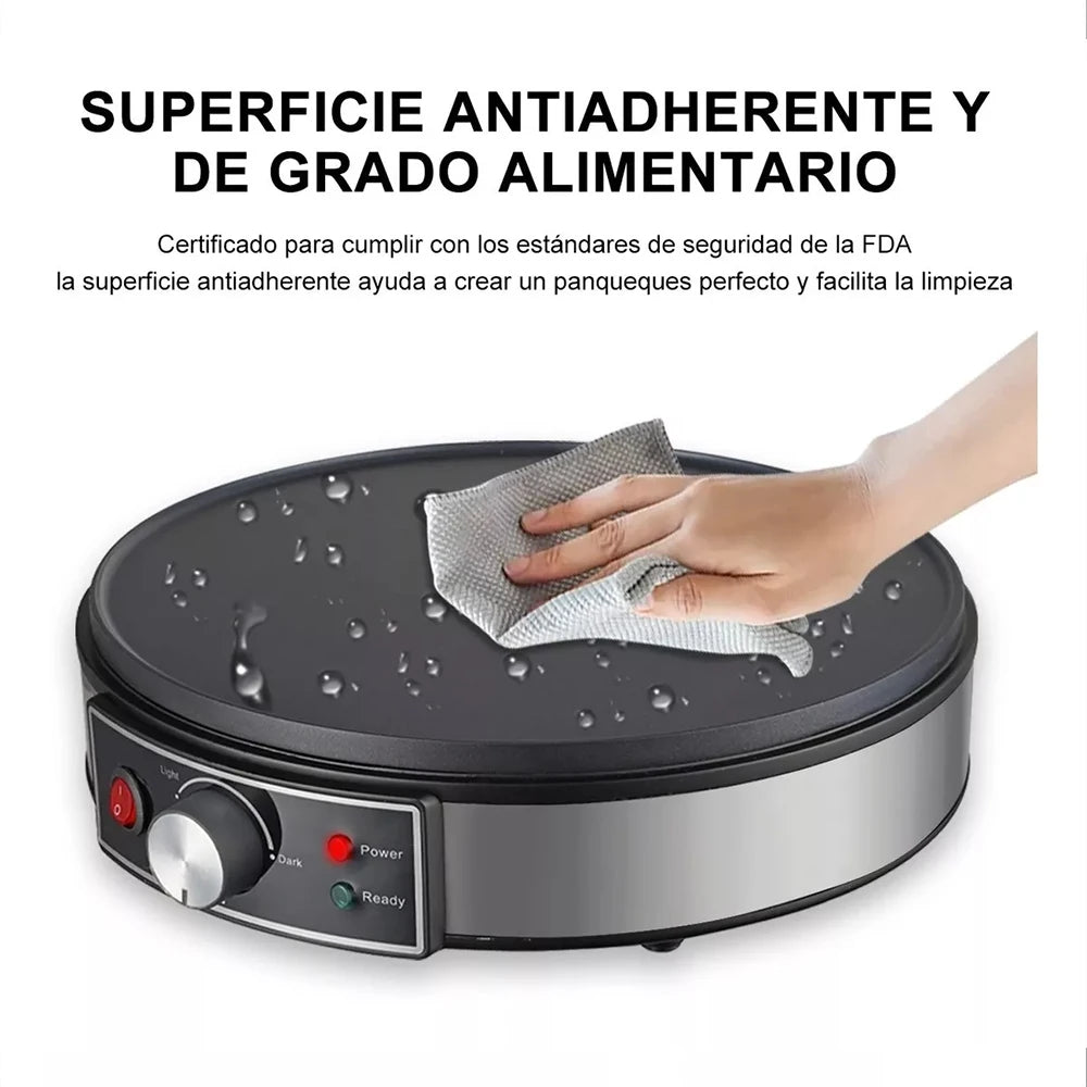 Electric Crepe Maker Machine Pancake Machine With Non-stick Griddle Batter Spreader Crepes Maker 1000W Kitchen Cooking Tools - Merit Sell