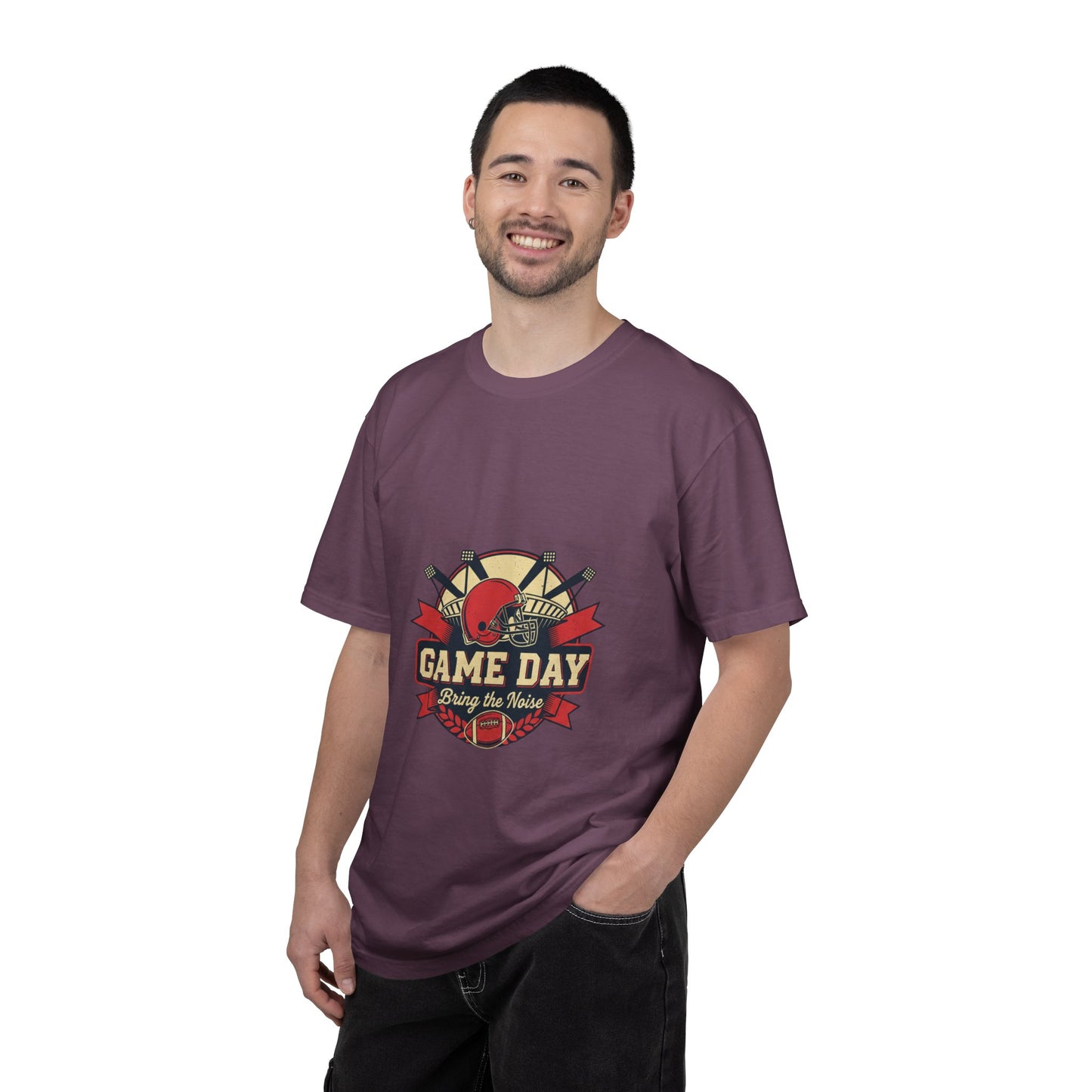 Game Day Football ball T-Shirt — Bring the Noise Vintage Sports Tee