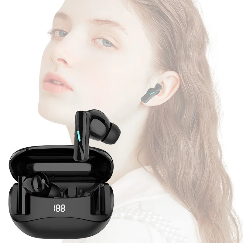 Gaming Headset M60 TWS Sports Headphones Waterproof in Ear Earphones LED Display Wireliess Stereo Earbuds With Microphone