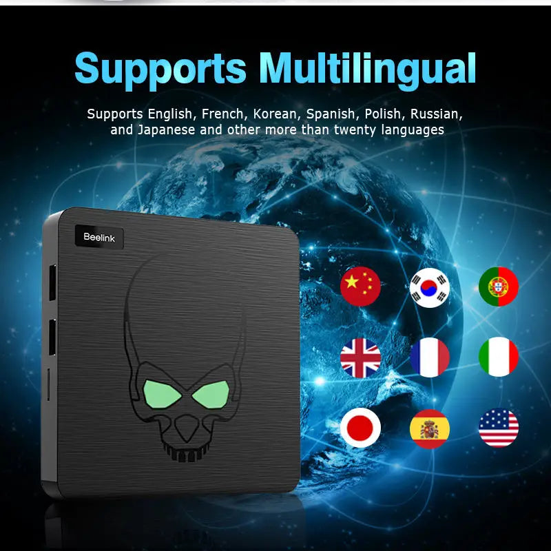 Newest Beelink Super Console X King Three System in One Retro TV Game Console for PSP/PS1/N64 Wifi6 S922X With 49000 Game