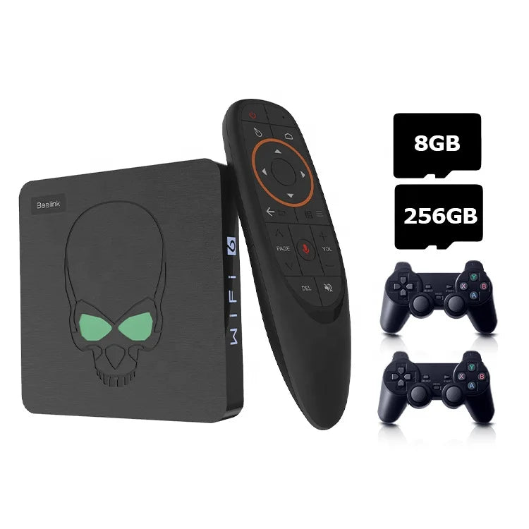 Newest Beelink Super Console X King Three System in One Retro TV Game Console for PSP/PS1/N64 Wifi6 S922X With 49000 Game