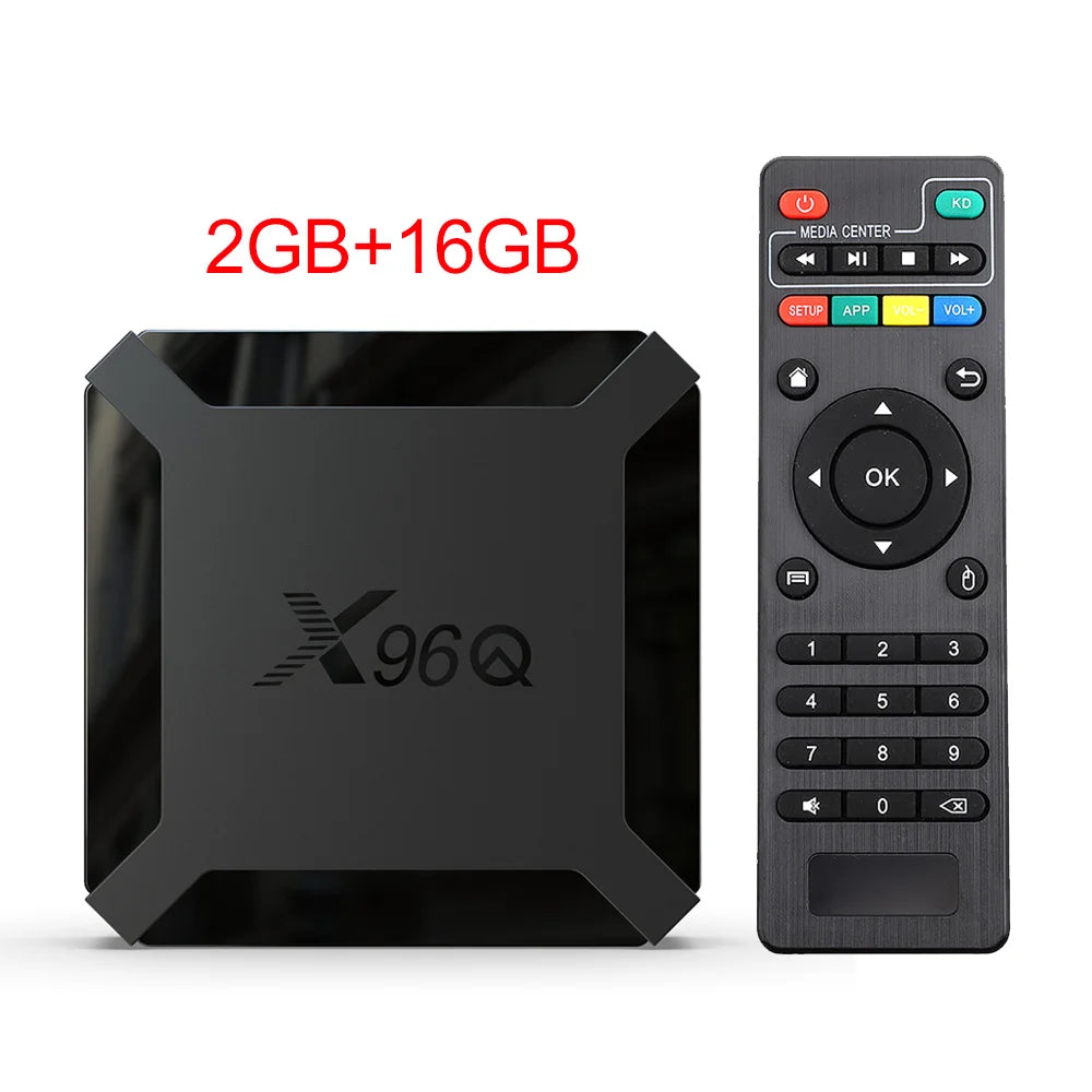 X96Q TV Box Android 10 2GB 16GB Allwinner H313 Quad Core 4K 60fps 2.4G Wifi Youtube X96 Android TVBOX Set Top Box 1GB 8GB