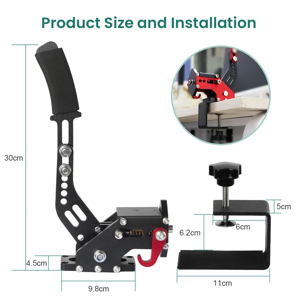 SIMSONN 16-Bit PC USB Handbrake High-Performance Racing Game Controller for Sim Racing