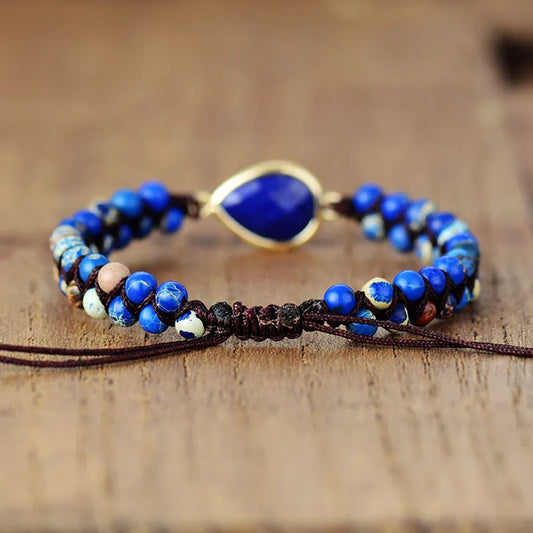 Handmade Teardrop Shape Beaded Bracelet - Merit Sell