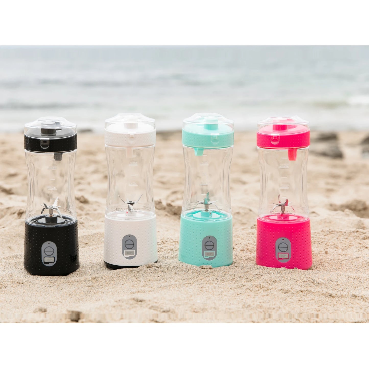 4000mAH 240W USB C RECAHRGE Portable Blender 350ml Spout Drink STRAP MINI SMOOTHIES JUICER 6PCS BLADES POWER BLENDER