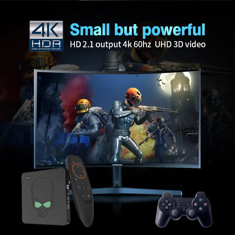 Newest Beelink Super Console X King Three System in One Retro TV Game Console for PSP/PS1/N64 Wifi6 S922X With 49000 Game