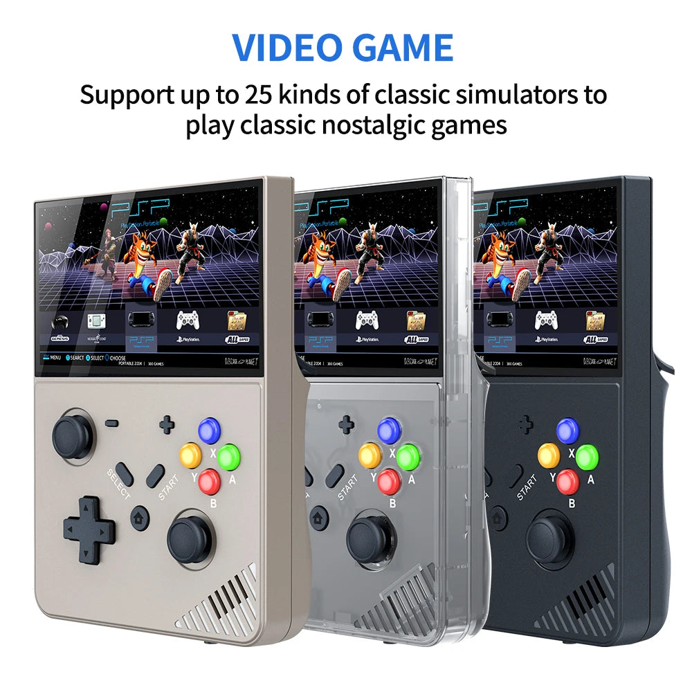 M18 R43PRO Handheld Game Consoles 4.3 Inch IPS Screen Linux Source 4000mah Battery 25 Simulator Retro Handheld Game Players