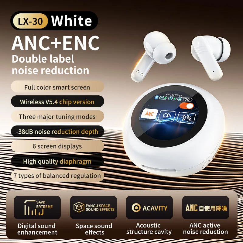LX30 Auriculares ANC ENC Gaming Headset TWS Noise Cancelling LX- Earbuds Wireless Headphones Anc/enc Earphones