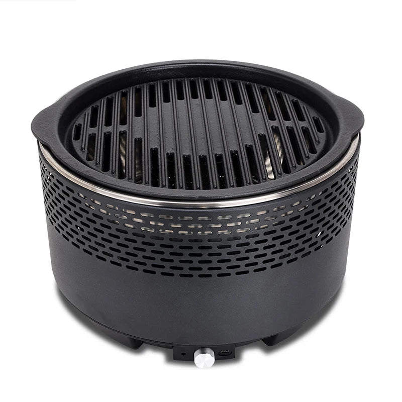 Home BBQ Portable Outdoor Charcoal Hot Pot Korean BBQ Artifact Indoor Cast Iron Grill Mesh Carbon Stove - Merit Sell