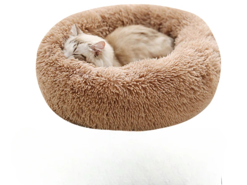 Home Plush Pet Nest Winter Cat Nest Dog Nest Warm Detachable and Washable Round Cat Nest Pet Bed Seasonal Universal Decoration - Merit Sell