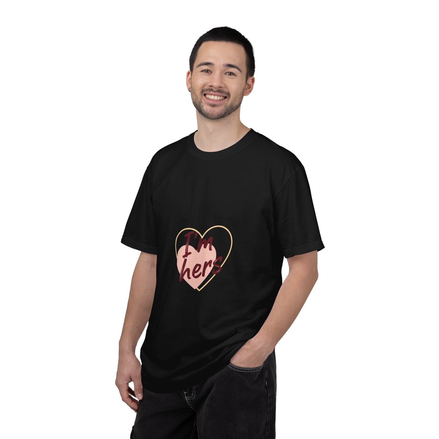 I’m Hers Heart T-Shirt – Cute Couples Valentine Tee