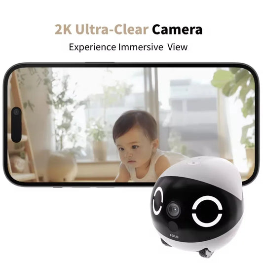 JHD for 2025 New Enabot ROLA Mini Pet Companion Robot 2K Camera Intelligent Robot Remote Monitoring Robot Wireless for Dog Cat - Merit Sell