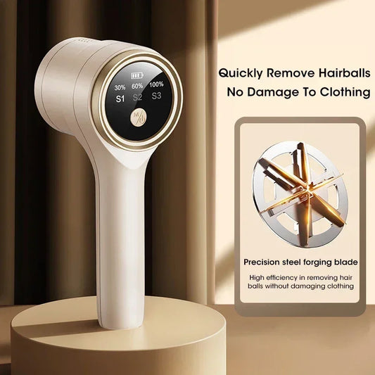Lint Remover for Clothing Portable Electric Fuzz Pellet Remover LED Display Rechargeable Fabric Shaver Fluff Remover Winter - Merit Sell