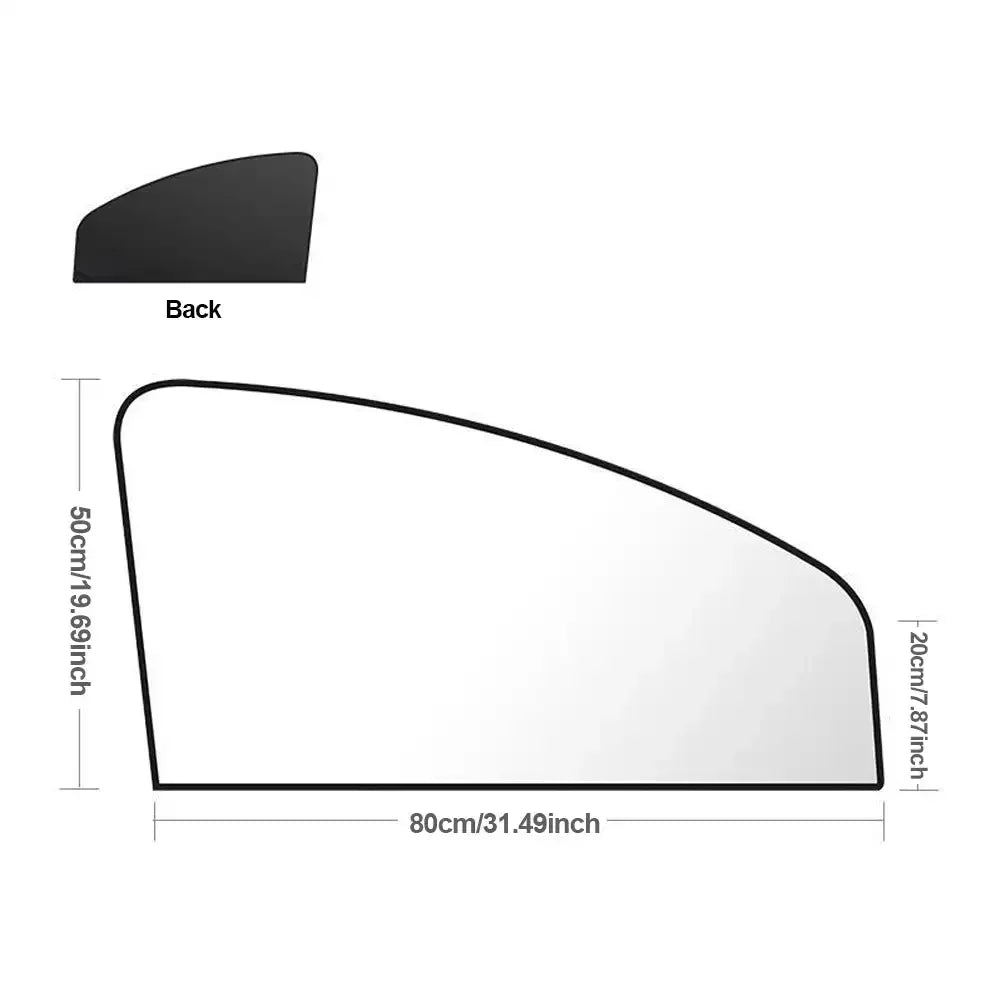 Magnet Car Side Window Curtain Privacy Curtains for Car Sun Shade Summer Sunshades UV Reflection Front/Back Window - Merit Sell