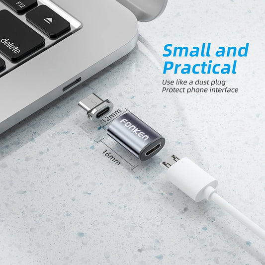 Magnetic Cable Connector Mobile Phone Cable Adapter Micro USB Magnetic Tip Magnet Charger Plug Type C Adapter for Huawei Android - Merit Sell