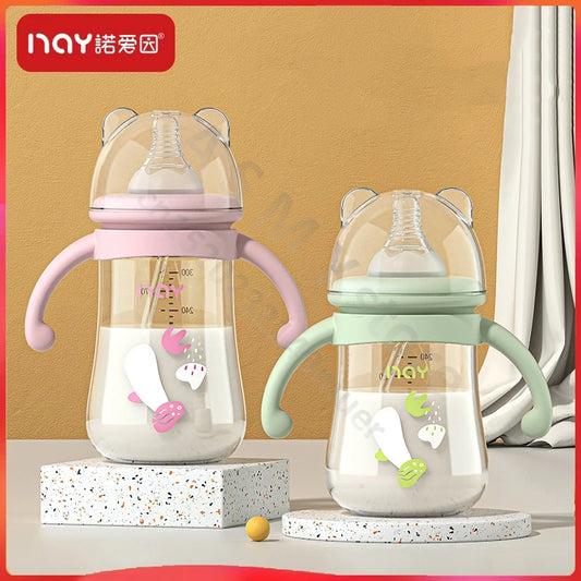 Newborn bottle/Big baby bottle/Handle anti bloating and anti falling baby bottle/Used by babies over 6 months old - Merit Sell