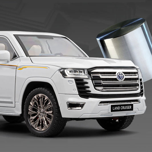 Over Size 1/18 Toyota Land Cruiser LC300 ZX Alloy Car Model Diecasts Metal Off-road Vehicles Car Model Sound Light Kids Toy Gift - Merit Sell