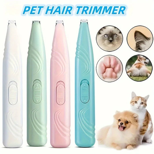 Paw Trimmer for Grooming, Cordless Electric Small Pet Grooming Clippers Hair Trimmer for Dogs Cats, Low Noise for Trimming Pet's - Merit Sell